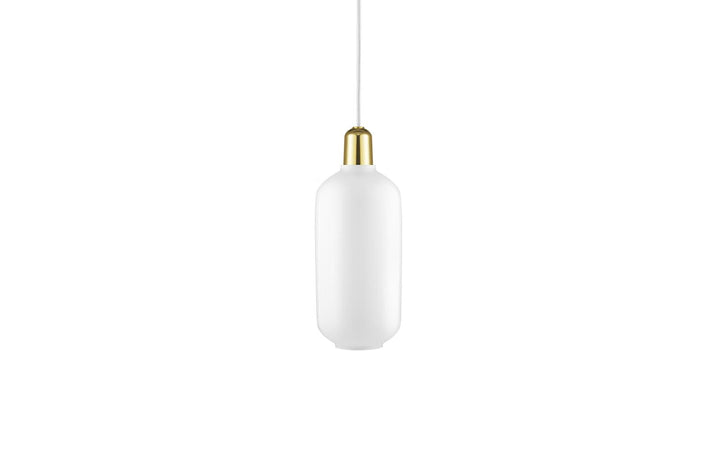 NORMANN COPENHAGEN | Amp Pendant Lamp White/Brass (Multiple Sizes) | Ceiling Pendants | BEON.COM.AU