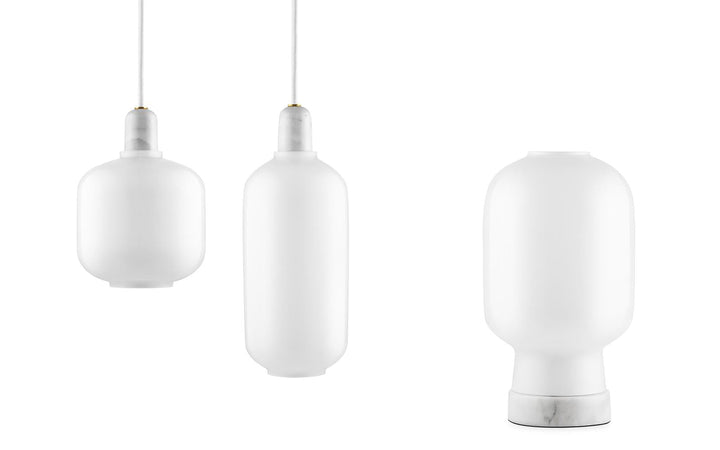 NORMANN COPENHAGEN | Amp Pendant Lamp - White (Multiple Sizes) | Ceiling Pendants | BEON.COM.AU