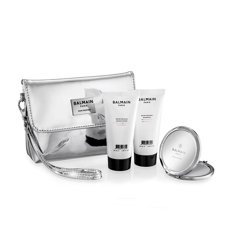 Buy Balmain Paris Silver Patent Cosmetic Bag Fw19 (Limited Edition) | Balmain Bags | by Balmain Paris Hair Couture at BEON.COM.AU