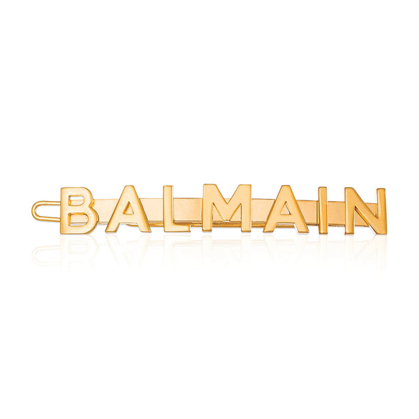 Buy Balmain Paris Logo Hair Slide Golden Logo (Limited Edition) | Hair Accessories | by Balmain Paris Hair Couture at BEON.COM.AU