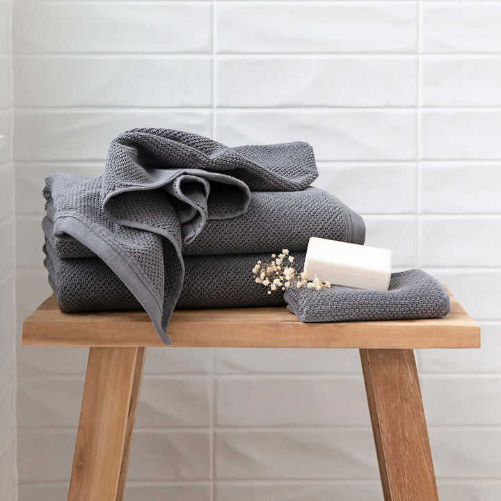 Angove Bath Sheet - 2 Pack |Bambury |BEON.COM.AU Bambury's Angove Towel Collection was made in Turkey from a beautiful, soft cotton. The face washer has a subtle texture and a narrow sophisticated hem just along the edges - it feels so soft and plush against the skin! The Angove collection is available in a range of colours and sizes; Bath ... at BEON.COM.AU