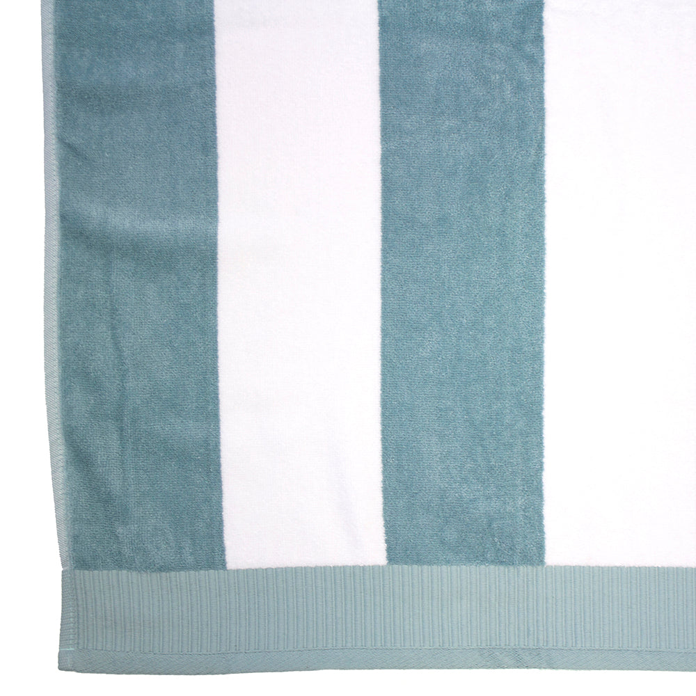BEON.COM.AU A luxurious beach towel made in Egypt from authentic Egyptian Cotton, which is often regarded as the pinnacle of cotton yarn due to it being softer, finer and more durable than other cotton. Featuring a classic stripe, these high quality velour towels are soft, large and absorbent, perfect for th... at BEON.COM.AU
