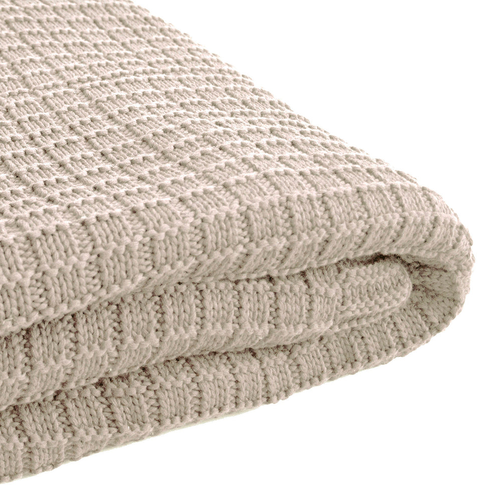 BEON.COM.AU The extra-long size of this throw allows the Tanami to be laid right across the end of your bed, just like all the stylists do! It is made using a cotton yarn that has been knitted together to form a great texture, with a ribbed border along the ends. Available in a range of colours while stocks ... at BEON.COM.AU