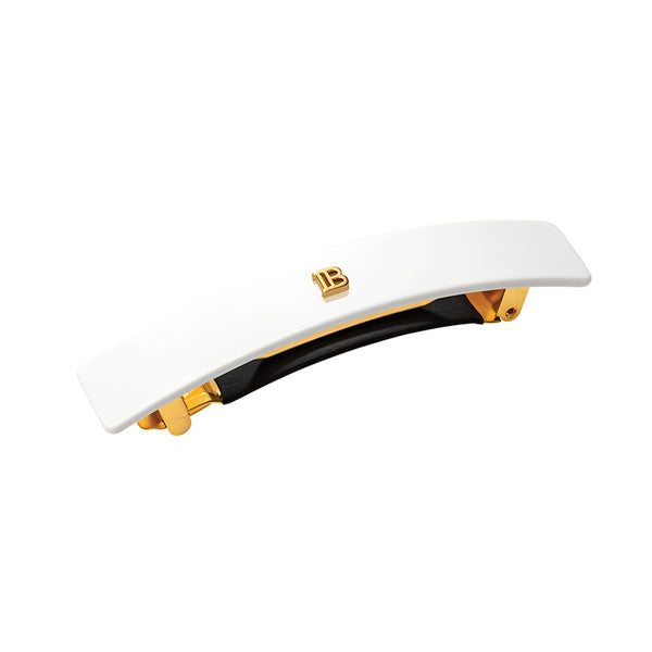 Balmain Paris Hair Barrette Medium (White)