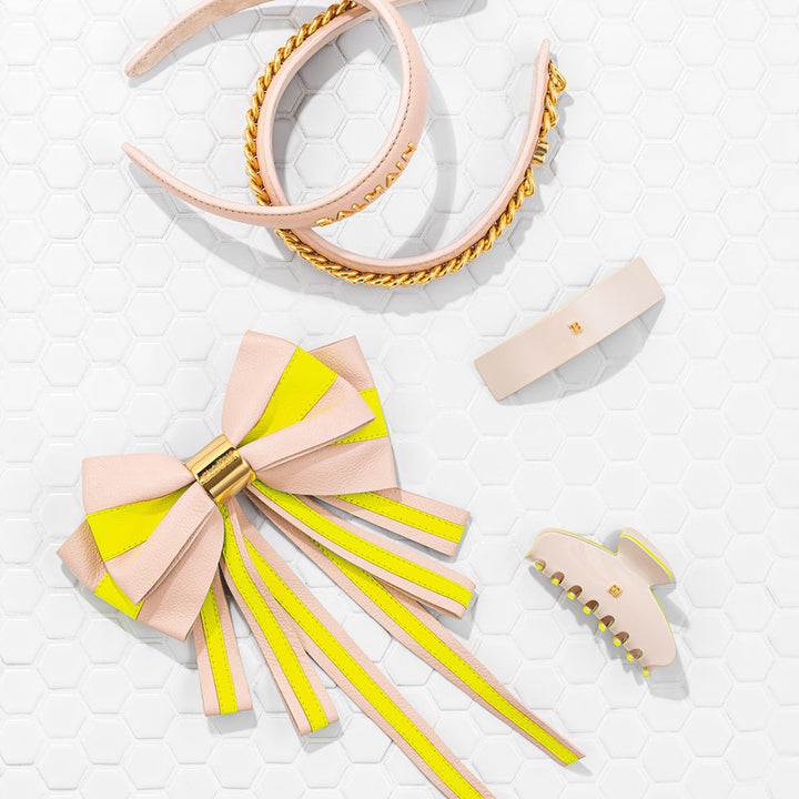 Balmain Limited Edition Leather Bow Barrette SS22
