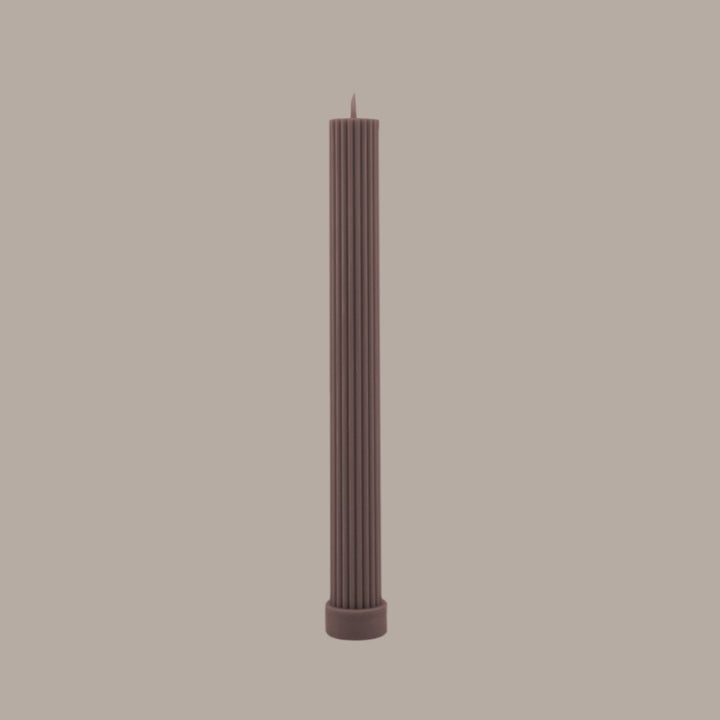 Column Pillar Candle Duo - Beige Candles Available at BEON | Our Column pillar candles are made from refined soy wax and good for home decoration. All candles in this collection are unscented. Please use a candle holder or candle plate underneath for the