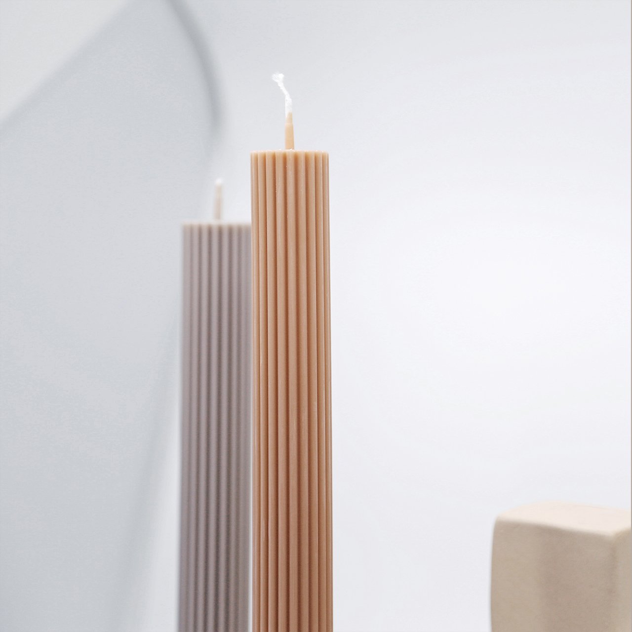 Our Column pillar candles are made from refined soy wax and good for home decoration. All candles in this collection are unscented. Please use a candle holder or candle plate underneath for the