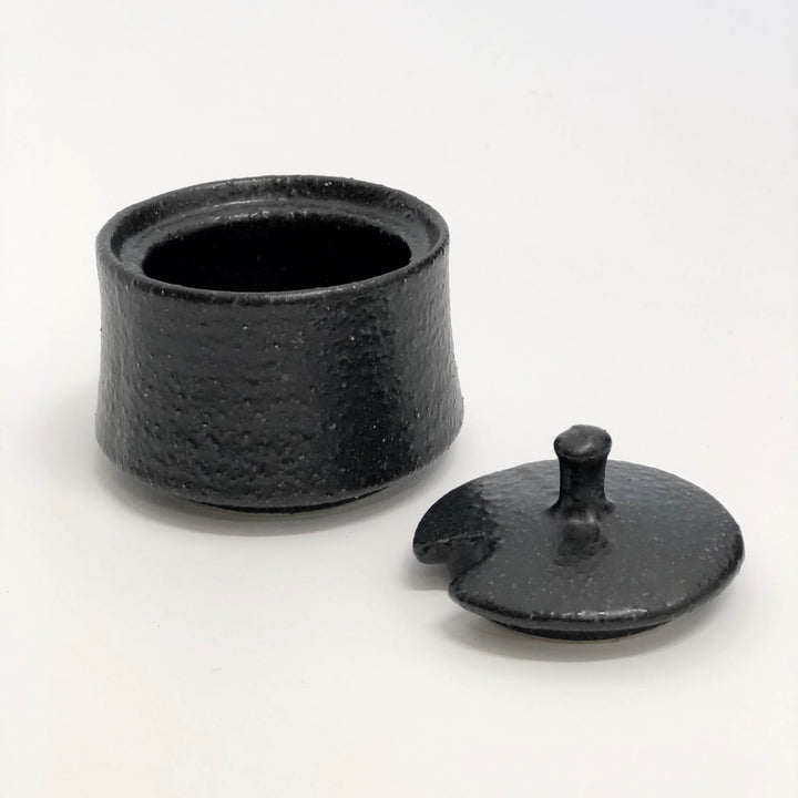 Save on Matte Black Sugar Pot Made in Japan at BEON. 6cm diameter x 4cm height Sugar pot in Matte Black design. Use this beautiful sugar pot to keep sugar. Handmade in JapanMicrowave and dishwasher safe