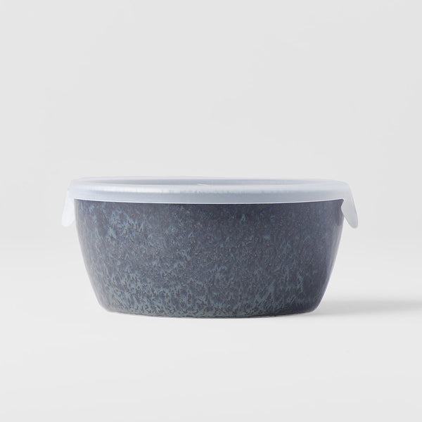 Save on BB Black Small Bowl with Lid Made in Japan at BEON. 13cm diameter x 6cm height Small Bowl with Lid in BB Black design A mottled black glaze highlighted with iridescent blue. Each piece has a unique dappled pattern determined by its position in the kiln during the firing process. The perfect size bow to store small amounts of leftovers or take your lunch or snacks to work or for a picnic. Handcrafted in JapanMicrowave and dishwasher safe
