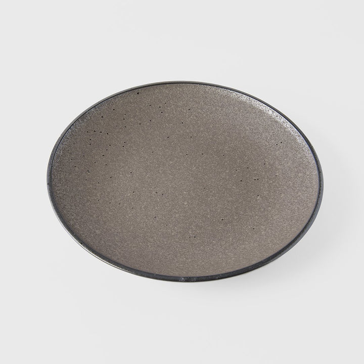 Save on Earth Round Dinner Plate Made in Japan at BEON. 25cm diameter Dinner plate in Earth design The Earth range features a unique glaze with rustic tones with a focus on simple texture. When turned toward to the light, it shimmers silver. These are great as dinner plates or serving plates with colourful dishes.Handcrafted in JapanMicrowave and dishwasher safe