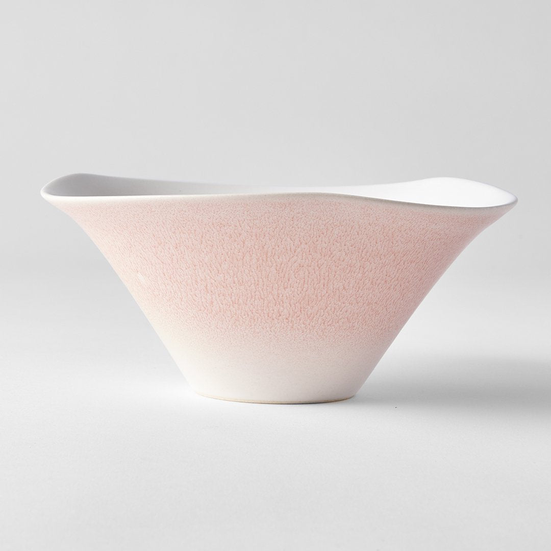Save on Faded Pink Ikebana Organic Shaped Bowl Made in Japan at BEON. 18.5cm diameter x 9cm height Ikebana organic shape in faded pink design. This beautiful Ikebana organic shaped bowl can be used as a decorative piece or bring out on special occasions. Handmade in Japan
