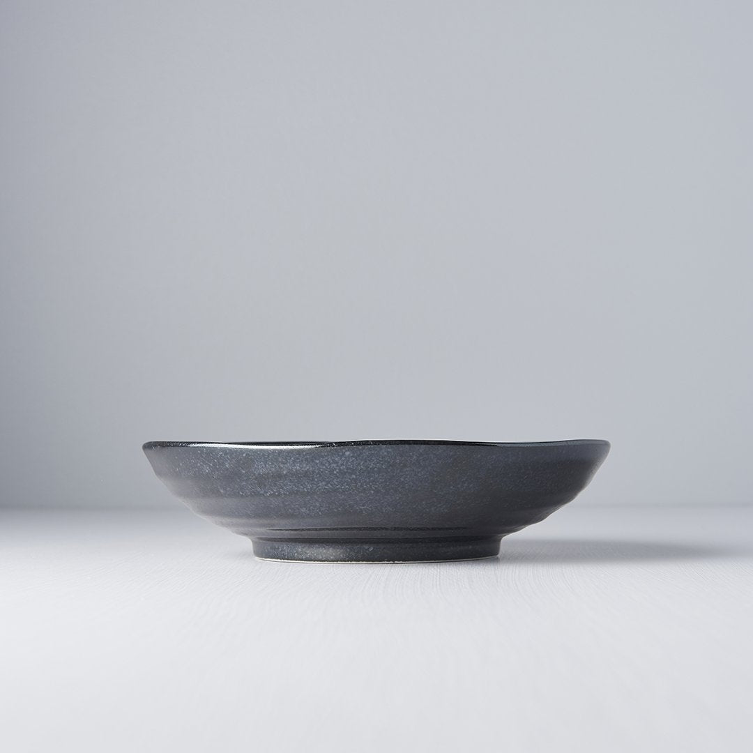 Save on Matte Black Shallow Bowl Made in Japan at BEON. 21cm diameter x 5cm height Shallow bowl in Matte Black designThis is a great shallow bowl to use as an everyday bowl, use for noodles, pasta risottos and saladsHandmade in Japan.Microwave and Dishwasher safe.