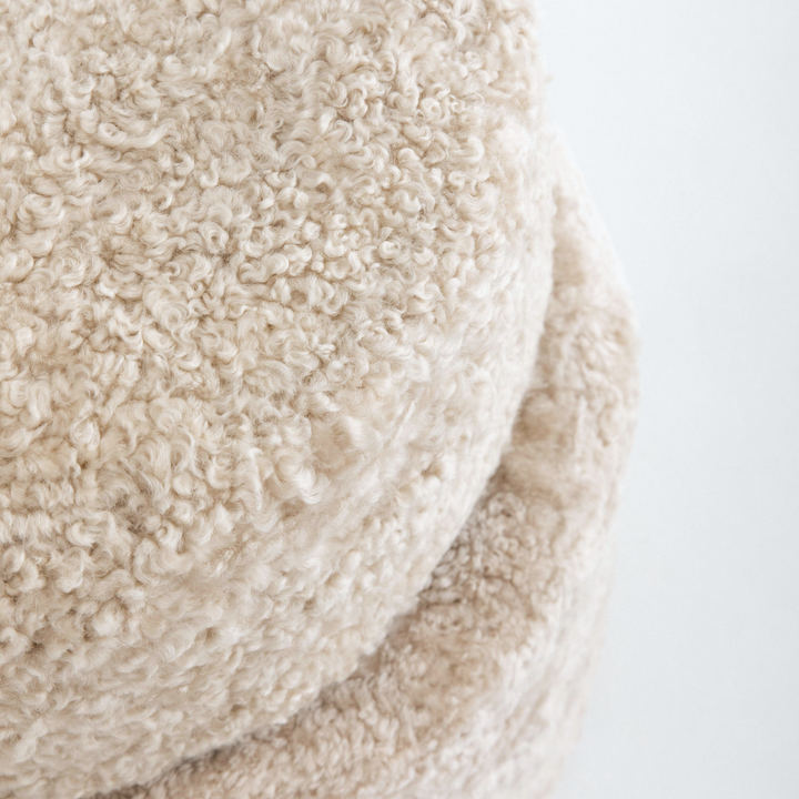 Buy and Save on The Jamieson Ottoman - Cream Ottomans | Bring natural texture and contemporary design into your space with the sturdy and stylish handmade Jamieson Round Ottoman. Choose between two sizes and three beautiful modern colours, or mix-and-matc