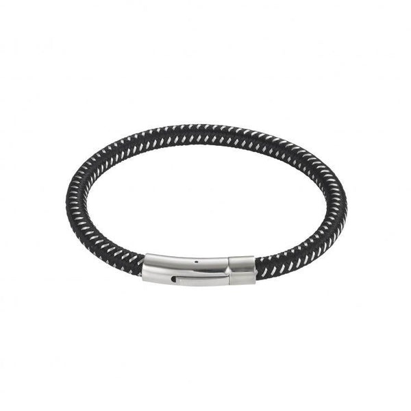 Buy online & save Black Cable Weave Bracelet |Cudworth |BEON.COM.AU Men's Bracelet by Cudworth featuring: - Black &amp; Steel Cable Braid (22 cm length). - Stainless Steel Clasp - Comes in official Cudworth gift pouch Also available in Blue and Brown colour. Bracelets Cudworth at BEON.COM.AU