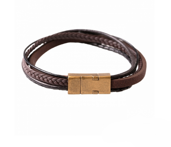 Buy online & save Multi Stranded Bracelet |Cudworth |BEON.COM.AU If you're looking for that stacked or multi layered style in a bracelet but don't want to buy more than one then then this is the accessory for you. This bracelet offers great value and features: - 5 strands of Leather (1 split, 2 braided, 2 tube) in Black &amp; Brown. - Antique Ion p... Cudworth at BEON.COM.AU