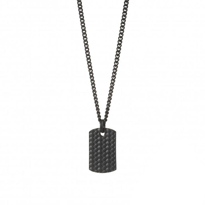 Buy online & save Dog Tag Tyre Design Chain Necklace |Cudworth |BEON.COM.AU Mens Dog Tag Necklace featuring: - Ion plated black Tyre pattern Pendant - 55 cm black Stainless Steel Chain - Comes in official Cudworth Gift Pouch. Necklaces Cudworth at BEON.COM.AU