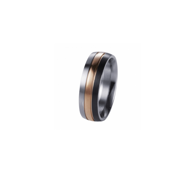 Buy online & save Tri Colour Steel Ring |Cudworth |BEON.COM.AU Steel Mens Ring by Cudworth featuring: - 7 mm wide Stainless Steel base with bands of IP Gold &amp; Gun Metal. - Smooth, polished inner for comfortable fit. - This ring is available mens size Q, R, S, T, U, V, W, X, Y, Z. - Comes in official Cudworth gift pouch. Rings Cudworth at BEON.COM.AU