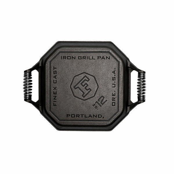 Buy online & save Finex 12 Inch Cast Iron Grill Pan |Finex |BEON.COM.AU SKU:SP1Q 10001 UPC:8.64E+11 WEIGHT:1.80 KGS WIDTH:15.00 (cm) HEIGHT:7.60 (cm) DEPTH:30.00 (cm) Grill Pans Finex at BEON.COM.AU