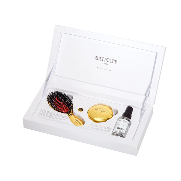 Buy Balmain Paris Golden Brush Set Mini | Brush Sets | by Balmain Paris Hair Couture at BEON.COM.AU