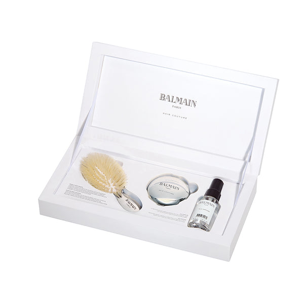 Buy Balmain Paris Silver Brush Set Mini | Brush Sets | by Balmain Paris Hair Couture at BEON.COM.AU