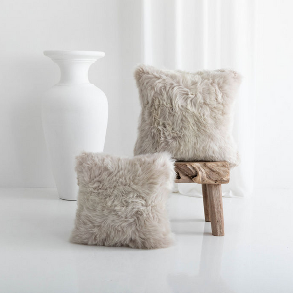 Buy and Save on The Hawkesbury Sheepskin Cushion - Bone Cushions | $1 of your purchase goes to the charity of your choice with i=Change® Add the premium Hawkesbury Sheepskin Cushion to your collection for a luxury hit of the softest all natural texture. A