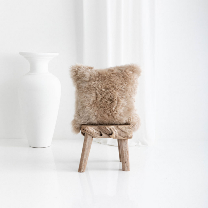 Buy and Save on The Hawkesbury Sheepskin Cushion - Nude Cushions | Add the premium Hawkesbury Sheepskin Cushion to your collection for a luxury hit of the softest all natural texture. Available in 2 sizes and an array of beautiful neutral hues, our sheeps