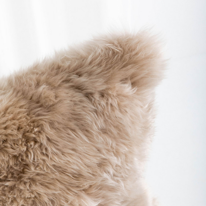 Buy and Save on The Hawkesbury Sheepskin Cushion - Nude Cushions | Add the premium Hawkesbury Sheepskin Cushion to your collection for a luxury hit of the softest all natural texture. Available in 2 sizes and an array of beautiful neutral hues, our sheeps
