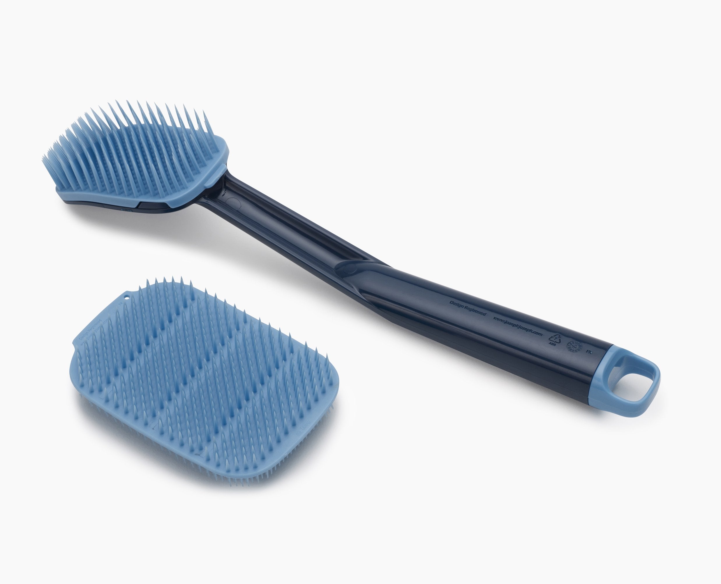 BEON.COM.AU  The innovative brush and scrubber in this 2-piece set feature advanced polymer bristles that dry quickly and are durable and flexible for effective cleaning.  Quick drying Scrubber features fine bristles on one side for gentle cleaning tasks and coarse bristles on the other for tougher deposits ... Joseph Joseph at BEON.COM.AU