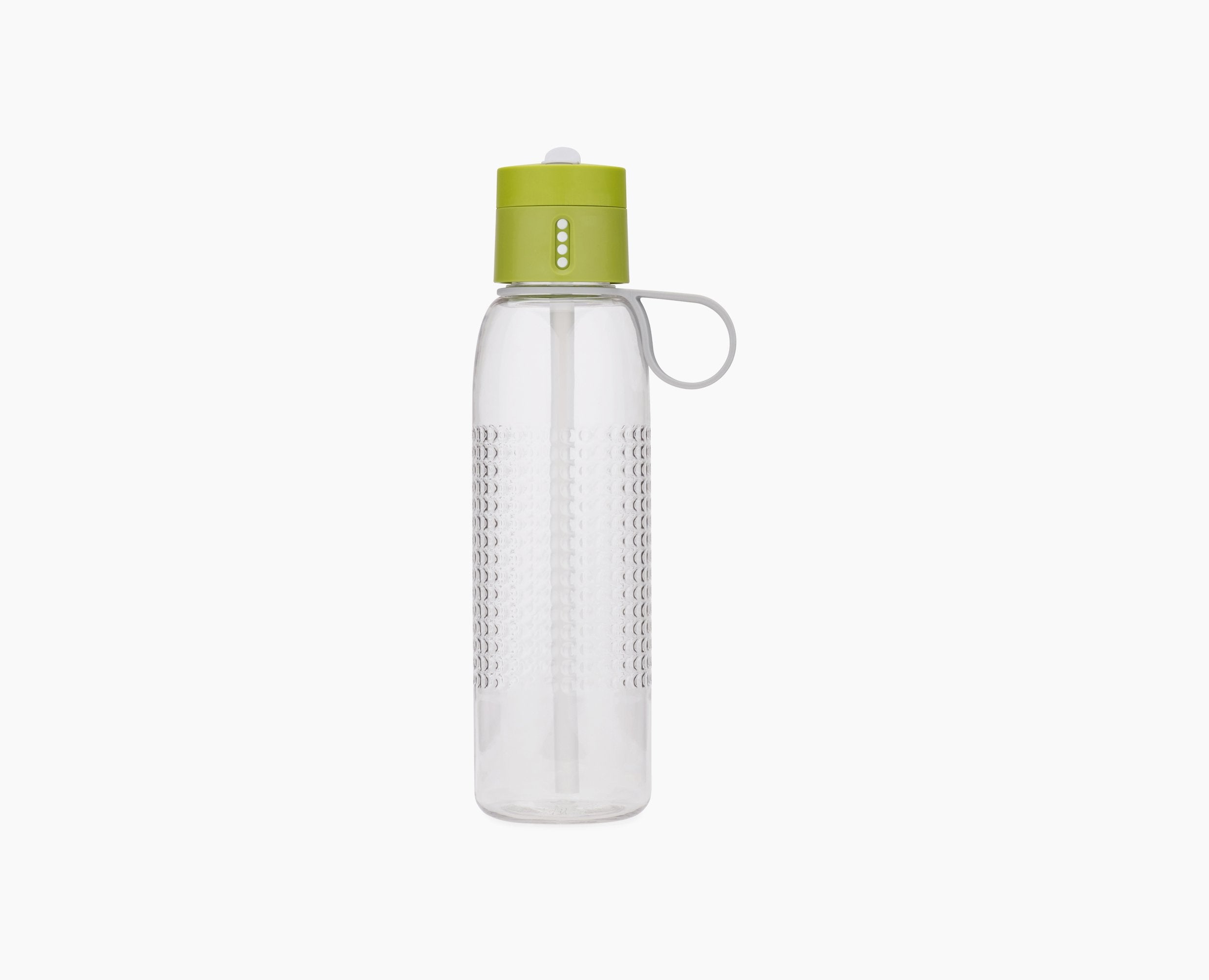 BEON.COM.AU  Track your daily hydration goals with this cleverly designed water bottle. The lid displays a new dot each time you refill so you can easily keep count of the number of bottles you drink.  Leakproof lid records number of bottles drunk New dot appears every time you refill and close lid Made from... Joseph Joseph at BEON.COM.AU