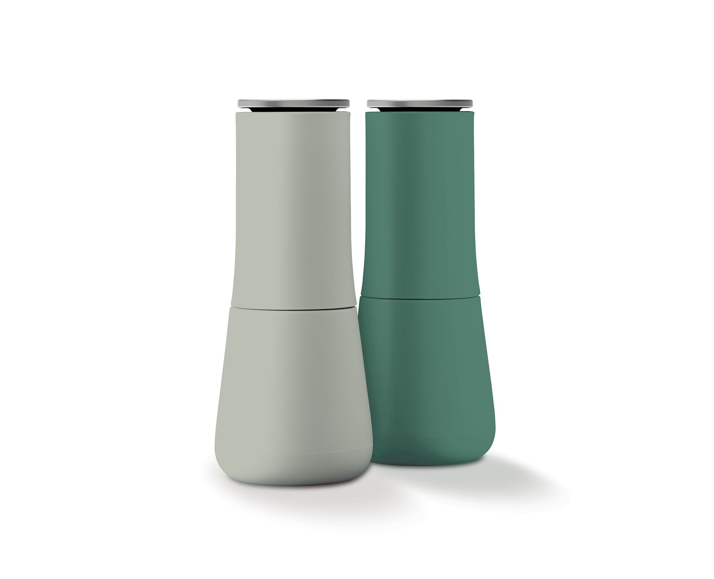 BEON.COM.AU  Create a statement piece on your counter top with our Milltop™ Salt & Pepper Mills now available in the hues of green of our Editions range. The clever design of these elegant salt and pepper mills means the grinding mechanism is at the top so any excess grounds fall back inside the unit rat... Joseph Joseph at BEON.COM.AU