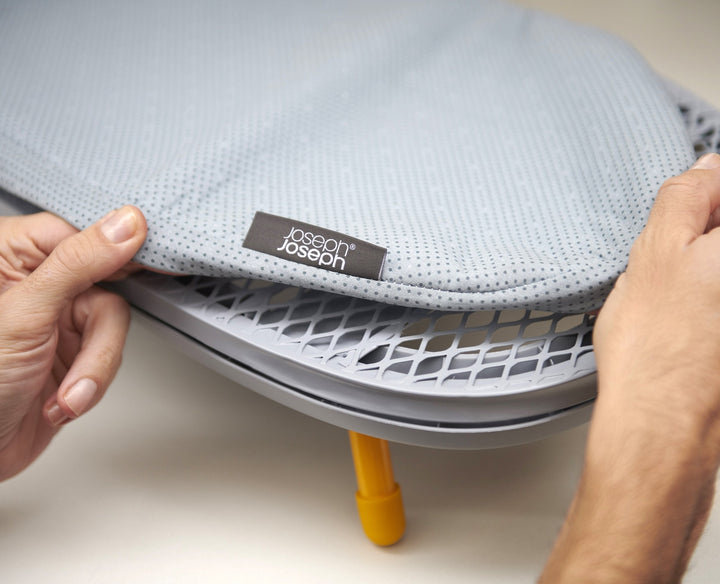 Buy online & save Pocket Folding Ironing Board | BEON.COM.AU Product Details Ideal if you have limited storage space or just want to quickly iron one or two items, this condensed board takes ironing convenience to whole new level with its innovative design.  Compact folding design Integrated iron storage compartment Separate hanging hook included for easy ... Joseph Joseph at BEON.COM.AU
