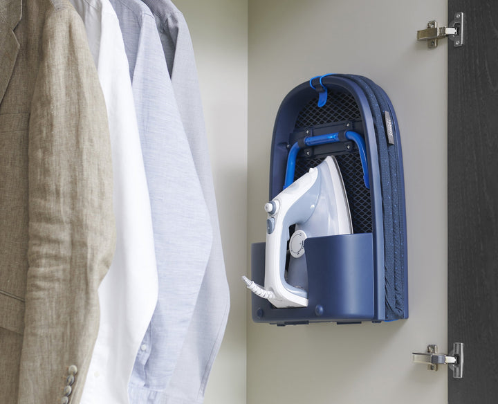 Buy online & save Pocket Plus Folding Ironing Board with Advanced Cover | BEON.COM.AU Product Details Designed to cope with larger volumes of ironing or for use with steam generator irons, this condensed board takes ironing convenience to whole new level with its innovative design and advanced, multi-layer cover with DripLock™ Technology.  Compact folding design Integrated iron st... Joseph Joseph at BEON.COM.AU