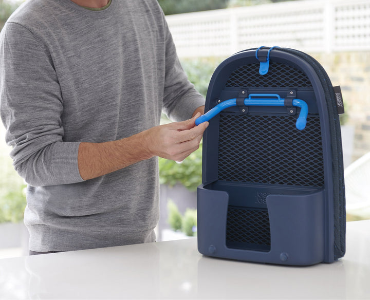 Buy online & save Pocket Plus Folding Ironing Board with Advanced Cover | BEON.COM.AU Product Details Designed to cope with larger volumes of ironing or for use with steam generator irons, this condensed board takes ironing convenience to whole new level with its innovative design and advanced, multi-layer cover with DripLock™ Technology.  Compact folding design Integrated iron st... Joseph Joseph at BEON.COM.AU