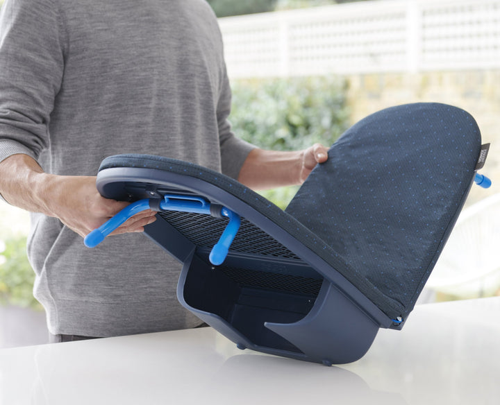 Buy online & save Pocket Plus Folding Ironing Board with Advanced Cover | BEON.COM.AU Product Details Designed to cope with larger volumes of ironing or for use with steam generator irons, this condensed board takes ironing convenience to whole new level with its innovative design and advanced, multi-layer cover with DripLock™ Technology.  Compact folding design Integrated iron st... Joseph Joseph at BEON.COM.AU