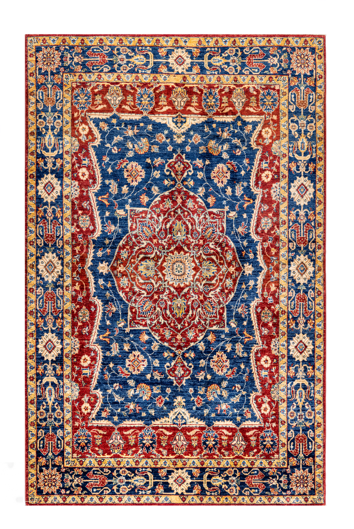 Buy Authentic Afghan Fine Chobi Afghan Rugs made in Afghanistan at BEON | Size: 154x225cmFoundation: CottonPile: Handspun WoolShape: Rectangular Hand knotted and meticulously crafted by Afghan artisans in Afghanistan, this stunning Chobi rug is made out o