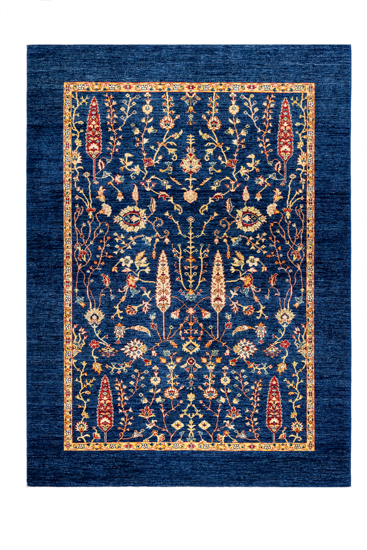 Buy Authentic Fine Afghan Sultan Afghan Rugs made in Afghanistan at BEON | Size: 172x247cmFoundation: CottonPile: Handspun WoolShape: Rectangular Hand knotted and meticulously crafted by Afghan artisans in Afghanistan, this stunning Afghan-Sultan rug is m