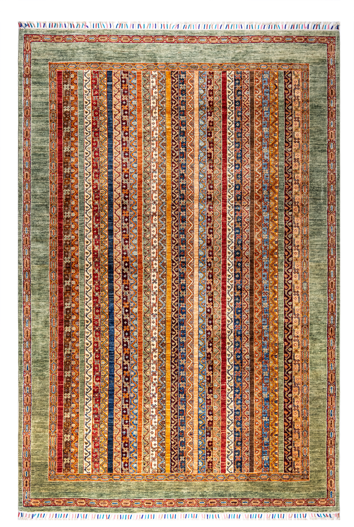 Buy Authentic Afghan Fine Ariana Chobi Afghan Rugs made in Afghanistan at BEON | Size: 207x301cmFoundation: CottonPile: Handspun WoolShape: Rectangular Hand knotted and meticulously crafted by Afghan artisans in Afghanistan, this stunning Ariana Chobi rug