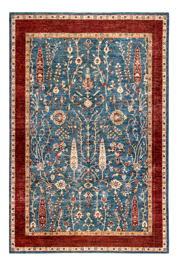 Buy Authentic Fine Afghan Sultan Afghan Rugs made in Afghanistan at BEON | Size: 207x300cmFoundation: CottonPile: Handspun WoolShape: Rectangular Hand knotted and meticulously crafted by Afghan artisans in Afghanistan, this stunning Afghan-Sultan rug is m