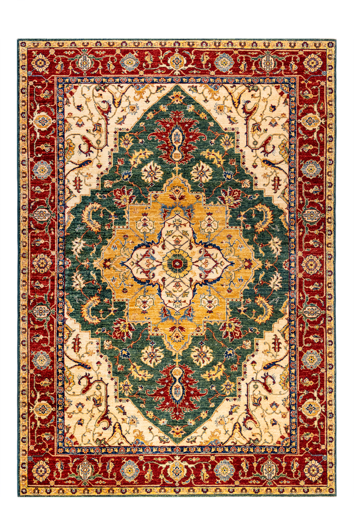 Buy Authentic Afghan Fine Chobi Afghan Rugs made in Afghanistan at BEON | Size: 169x290cmFoundation: CottonPile: Handspun WoolShape: Rectangular Hand knotted and meticulously crafted by Afghan artisans in Afghanistan, this stunning Chobi rug is made out o