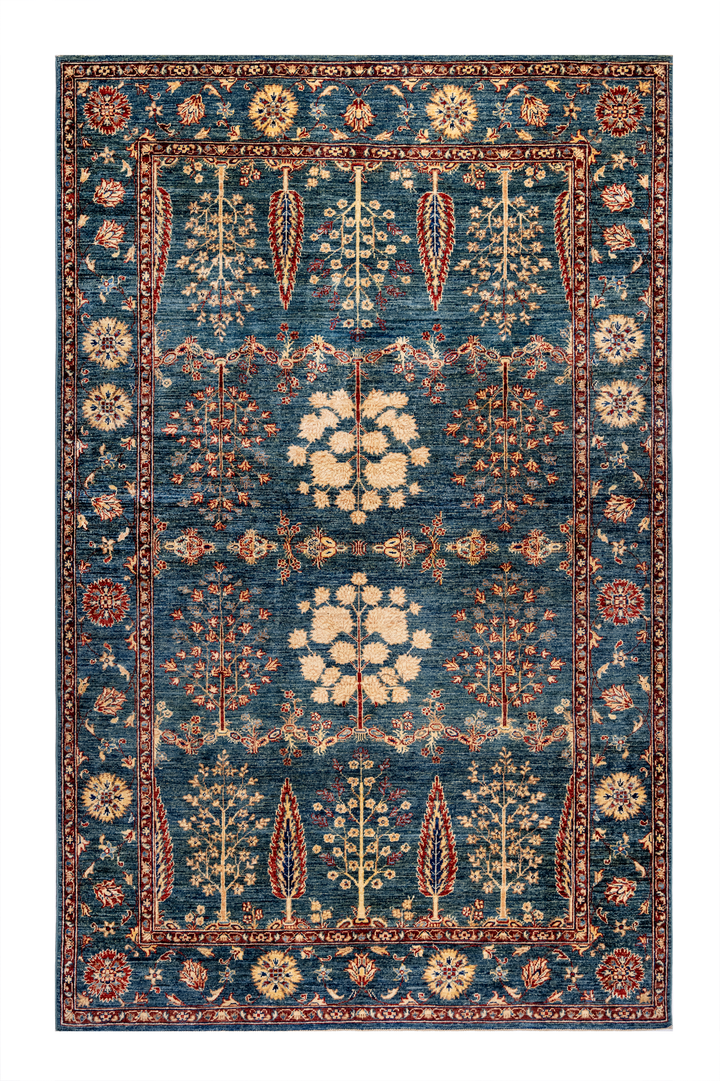 Buy Authentic Fine Afghan Sultan Afghan Rugs made in Afghanistan at BEON | Hand knotted and meticulously crafted by Afghan artisans in Afghanistan, this stunning Afghan-Sultan rug is made out of pure hand-spun wool.Size: 167x277cmFoundation: CottonPile: H