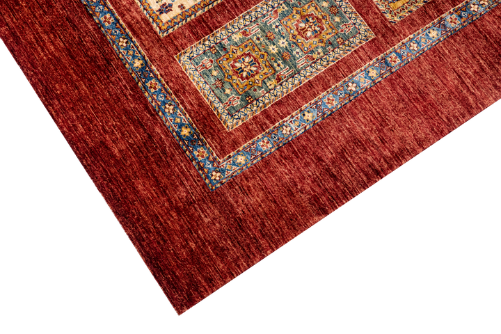 Buy Authentic Fine Afghan Chobi Afghan Rugs made in Afghanistan at BEON | Hand knotted and meticulously crafted by Afghan artisans in Afghanistan, this stunning Chobi rug is made out of pure handspun wool.Size: 167x246cmFoundation: CottonPile: Handspun Wo