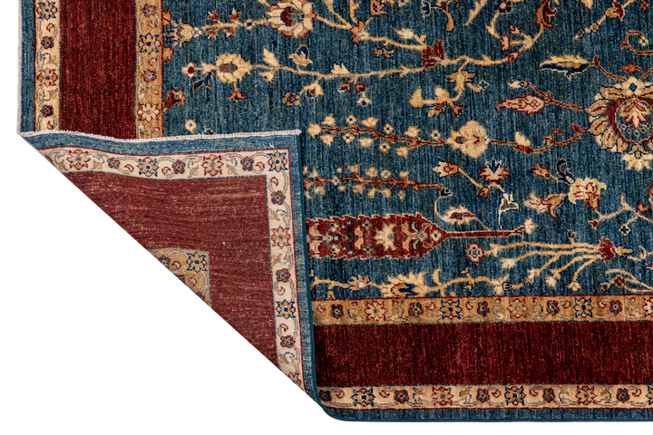 Buy Authentic Fine Afghan Sultan Afghan Rugs made in Afghanistan at BEON | Size: 207x300cmFoundation: CottonPile: Handspun WoolShape: Rectangular Hand knotted and meticulously crafted by Afghan artisans in Afghanistan, this stunning Afghan-Sultan rug is m