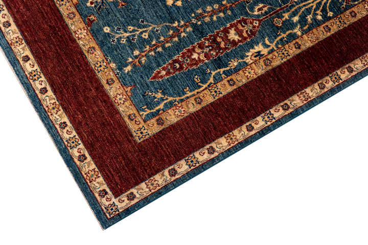 Buy Authentic Fine Afghan Sultan Afghan Rugs made in Afghanistan at BEON | Size: 207x300cmFoundation: CottonPile: Handspun WoolShape: Rectangular Hand knotted and meticulously crafted by Afghan artisans in Afghanistan, this stunning Afghan-Sultan rug is m