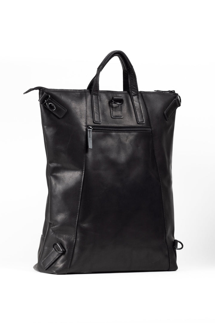 Buy online & save Futura X-Change Bag L | Black |Jost |BEON.COM.AU The Jost Futura X-Change Large is a leather bag made in Europe from premium European leathers and fabrics. 3 in 1 bag that can be worn as a backpack, shoulder bag and handbag Made in smooth cowhide with pull-up effect Laptop compartment fits up to 27cm x 20cm x 2cm Closes with zipper Padded lapto... Jost at BEON.COM.AU