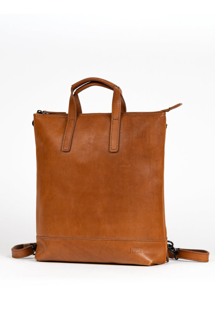 Buy online & save Futura X-Change Bag XS | Cognac |Jost |BEON.COM.AU The Jost Futura X-Change Small is a leather bag made in Europe from premium European leathers and fabrics. 3 in 1 bag that can be worn as a backpack, shoulder bag and handbag Made in smooth cowhide with pull-up effect Fits up to 13" laptop Closes with zipper Padded laptop compartment Small e... Jost at BEON.COM.AU