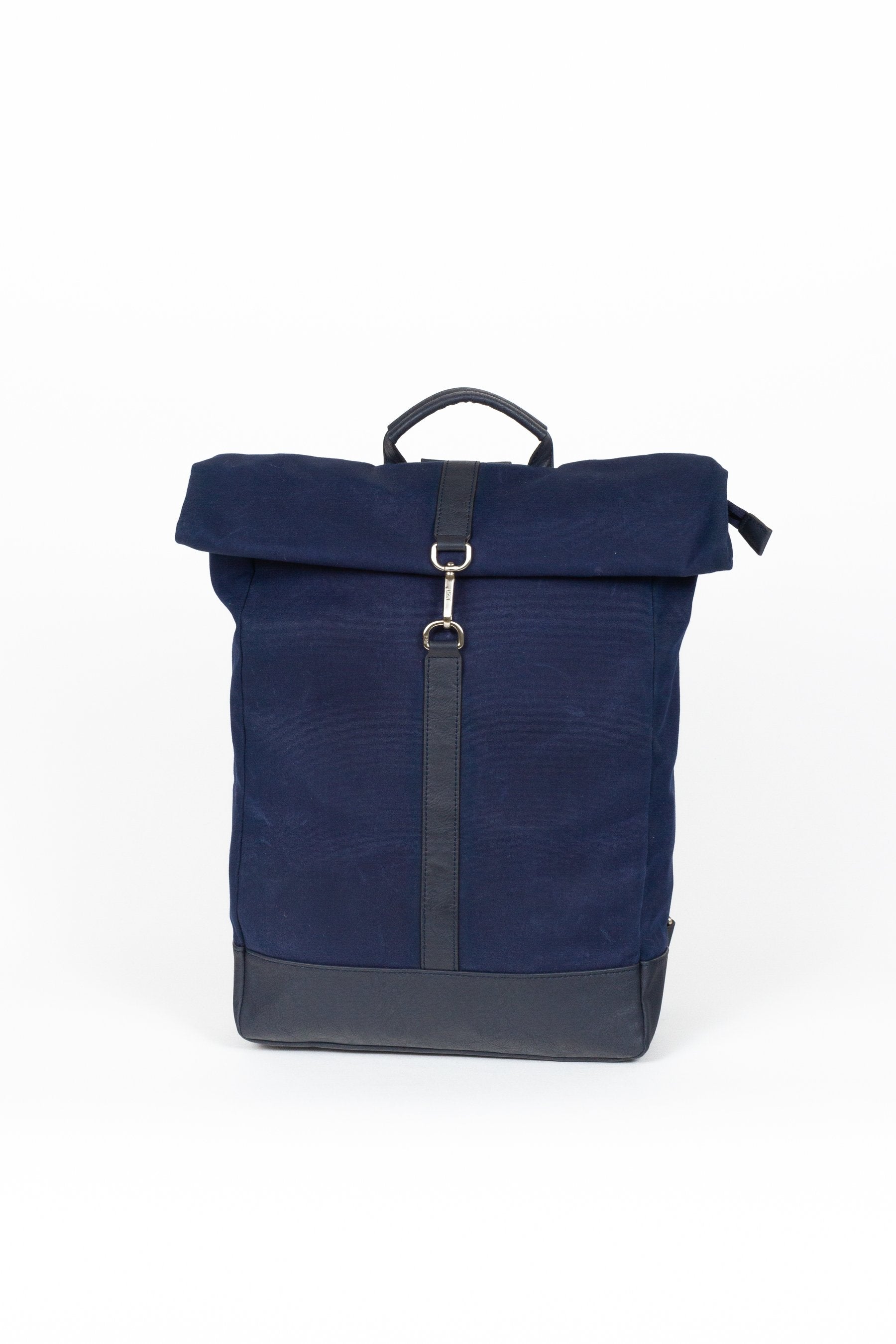 BEON.COM.AU Buy the Goteborg Roll Top Backpack in Navy by Jost Bags Jost at BEON.COM.AU