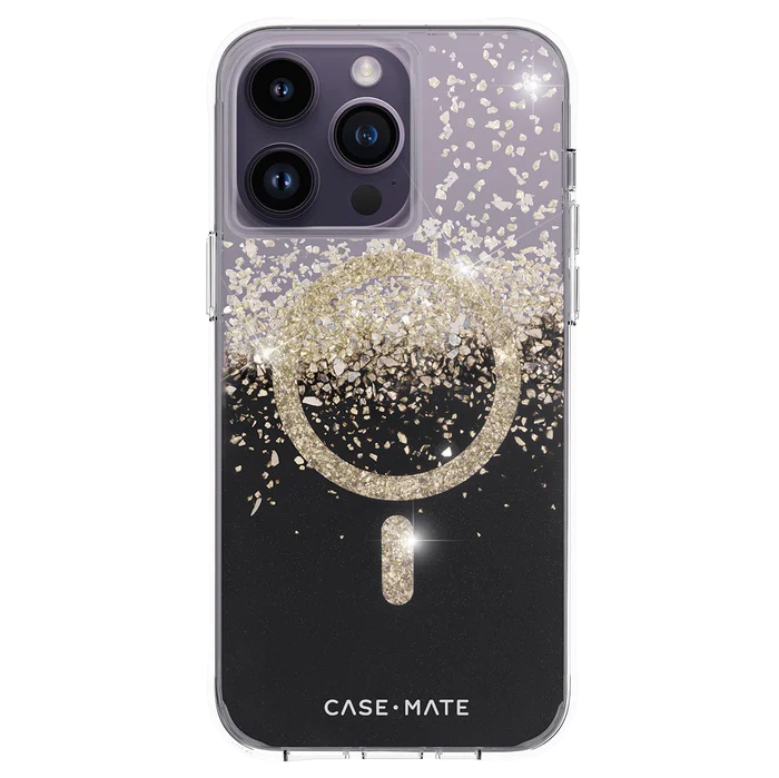 iPhone 14 Pro (6.1") CaseMate Karat Onyx Rugged Case W/Magsafe - Shimmer Onyx CM049206 Casemate