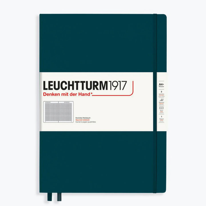 Leuchtturm1917 - Notebook - A4+ - Pacific Green Notebooks The pacific green Leuchtturm1917 A4+ is a simple yet sophisticated notebook, making it an ideal companion for all walks of life. Leuchtturm1917 notebooks are designed very carefully down to the las