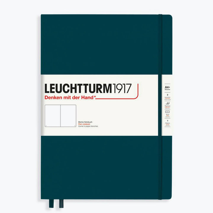 Leuchtturm1917 - Notebook - A4+ - Pacific Green Notebooks The pacific green Leuchtturm1917 A4+ is a simple yet sophisticated notebook, making it an ideal companion for all walks of life. Leuchtturm1917 notebooks are designed very carefully down to the las