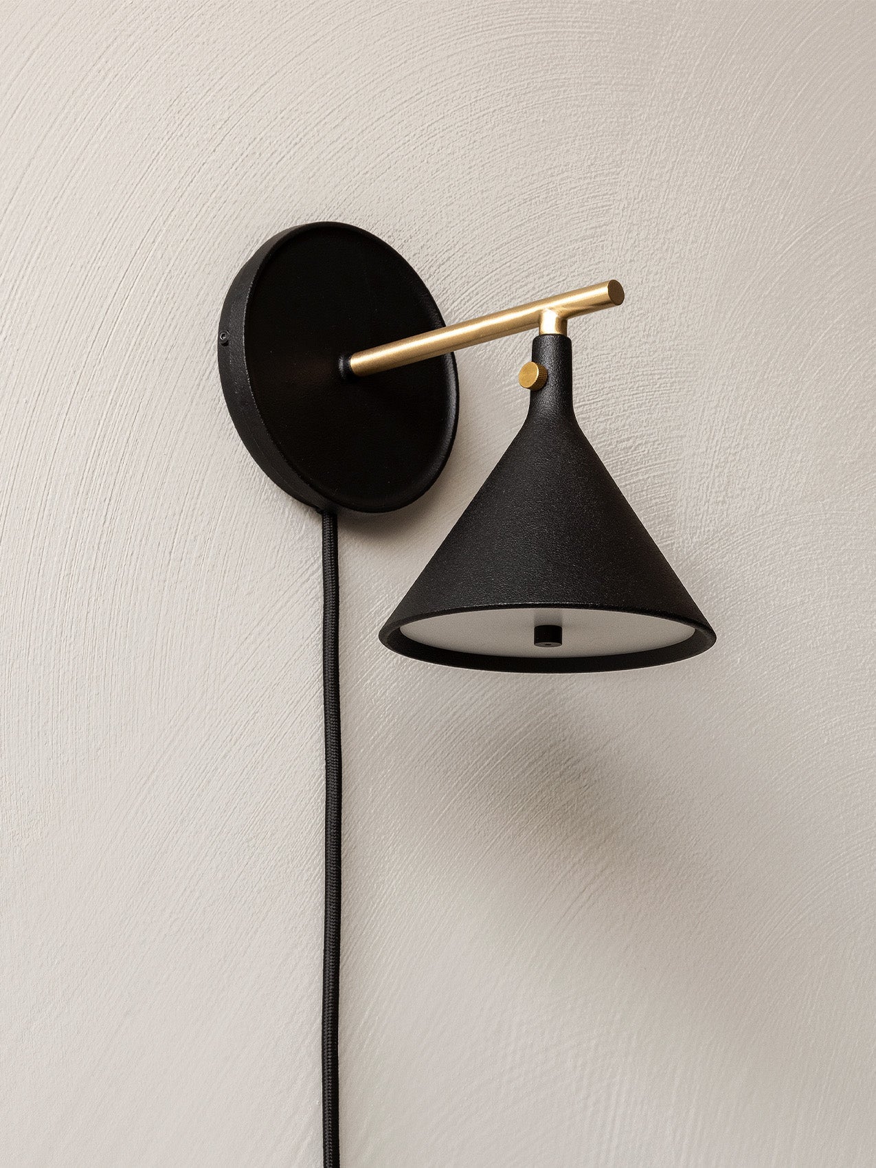 Menu Cast Sconce Wall Lamp with Diffuser Dimmable